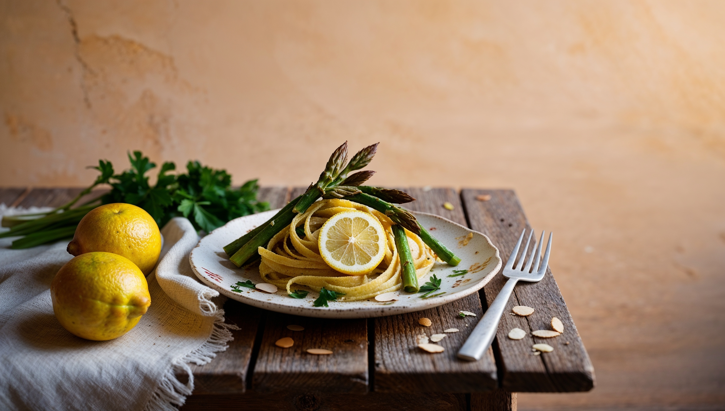 Vegan Lemon Asparagus Pasta