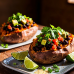 Vegan Mexican Stuffed Sweet Potatoes Recipe