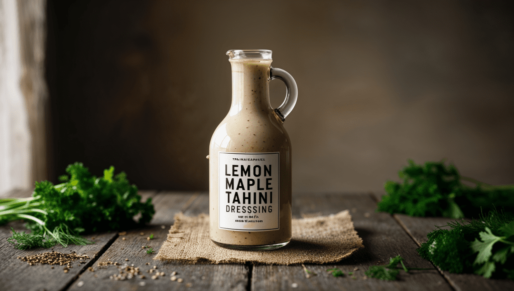 Vegan Lemon Maple Tahini Dressing Recipe