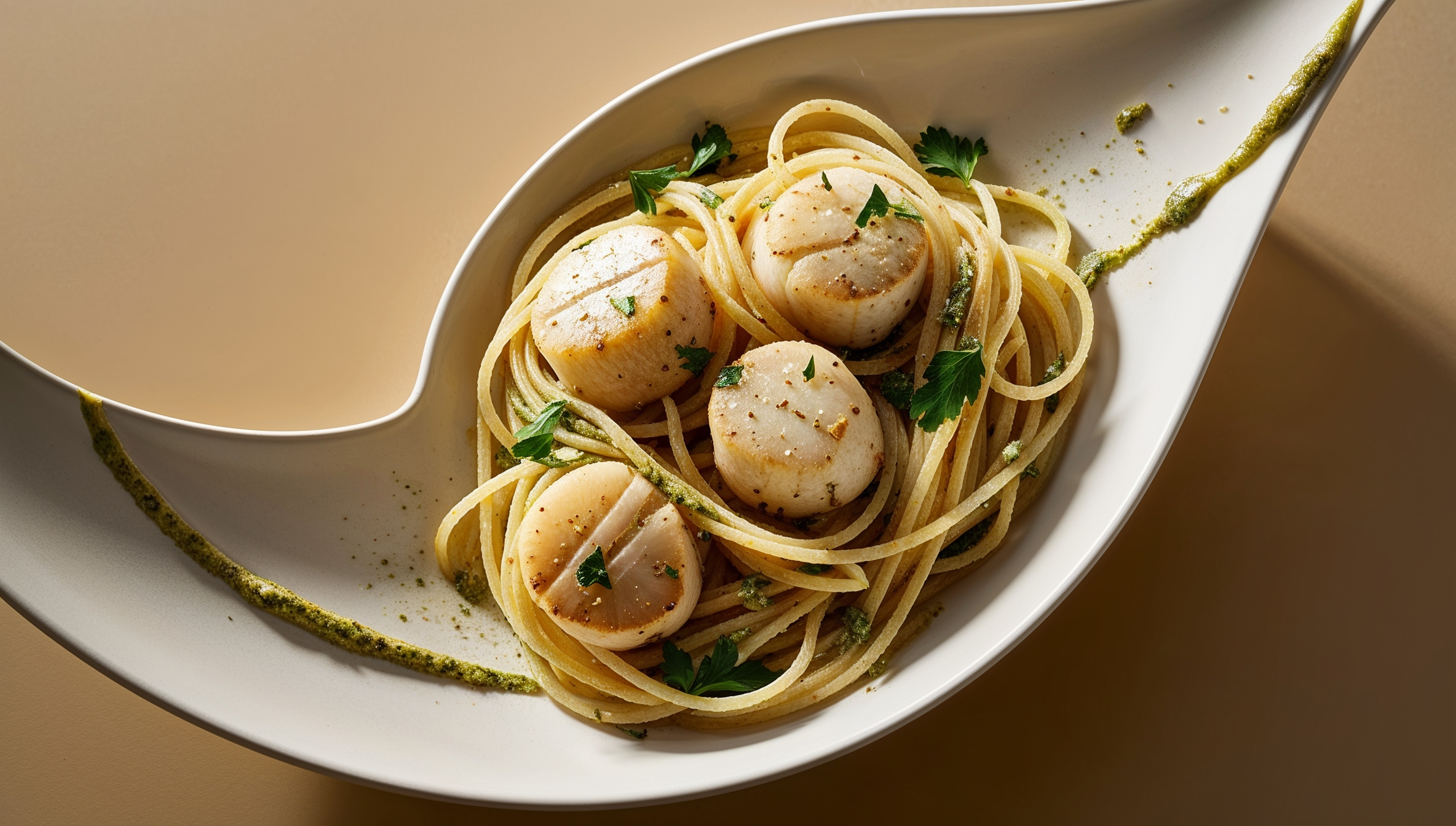 Vegan Scallops with Angel Hair Pasta Recipe