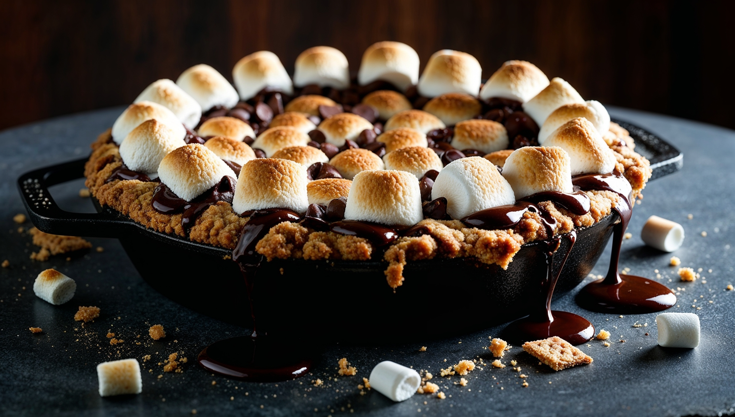 S'mores Skillet Cookie Cake