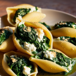 Vegan Spinach and Ricotta Stuffed Shells