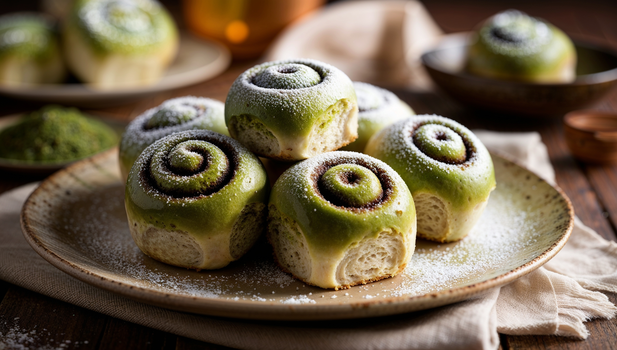 Vegan Matcha Cinnamon Rolls Recipe