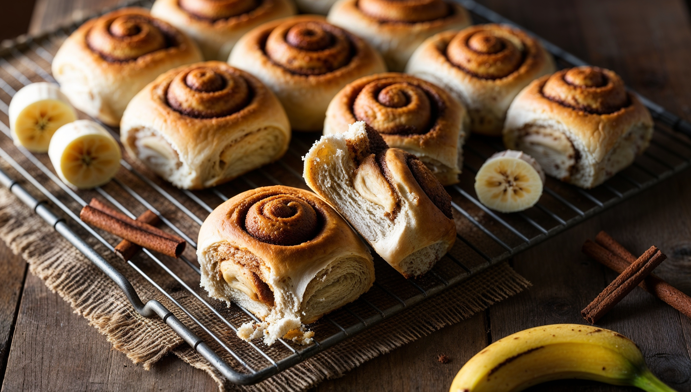 Vegan Peanut Butter Banana Cinnamon Rolls Recipe