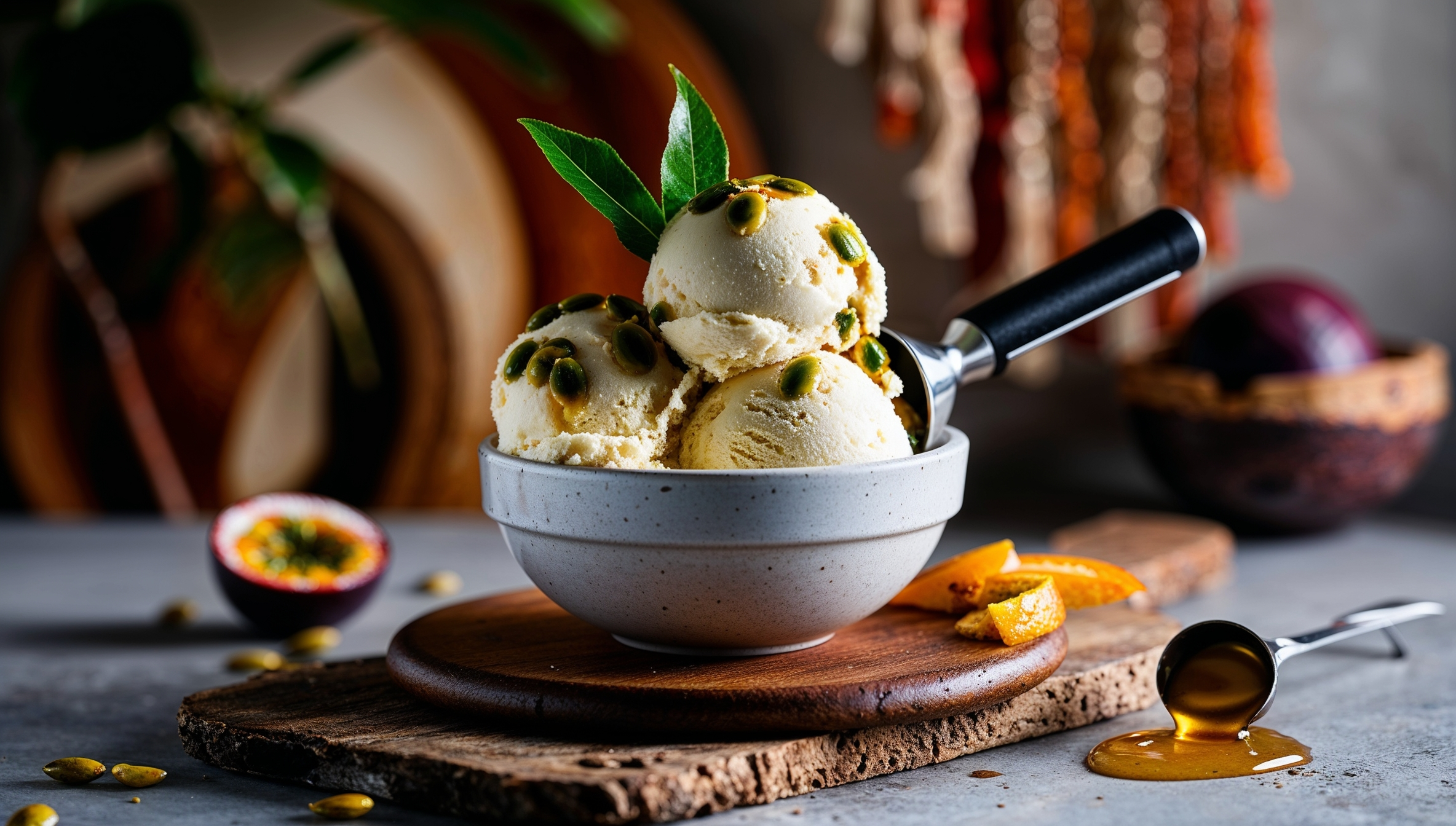 Vegan Passion Fruit Gelato Recipe